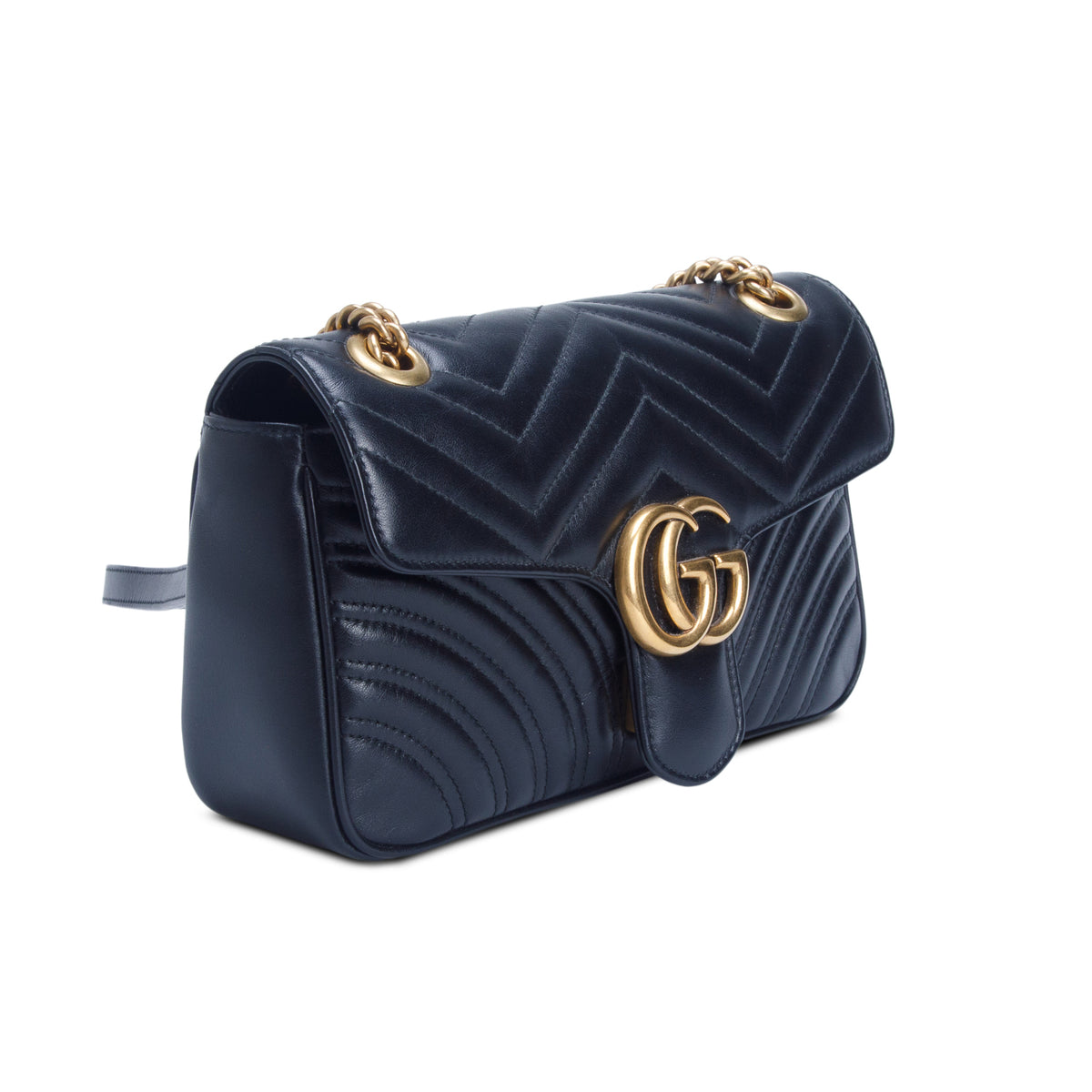 Gucci Black GG Marmont Matelasse Medium Shoulder Bag