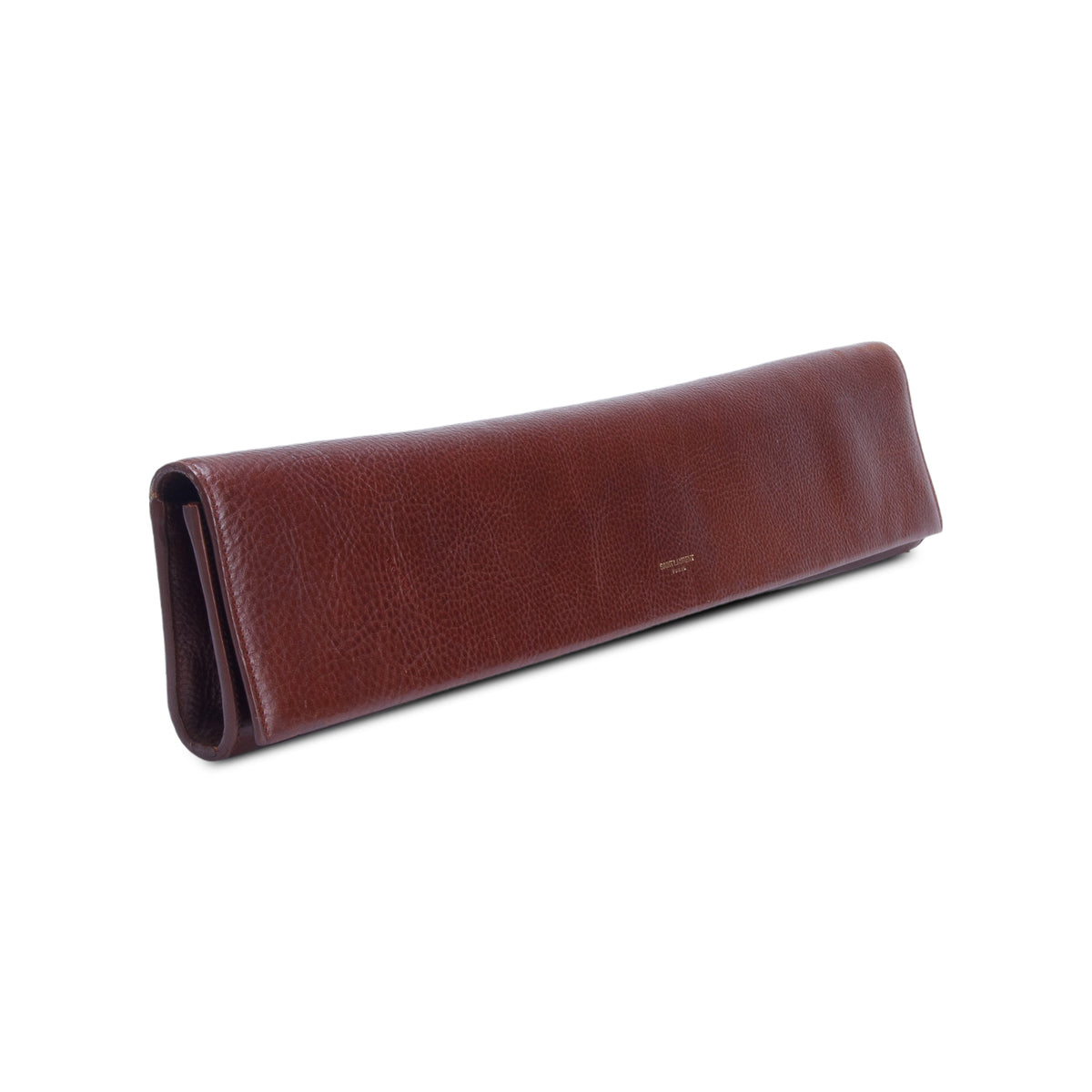 Saint Laurent Brown Leather Fetiche Long Clutch