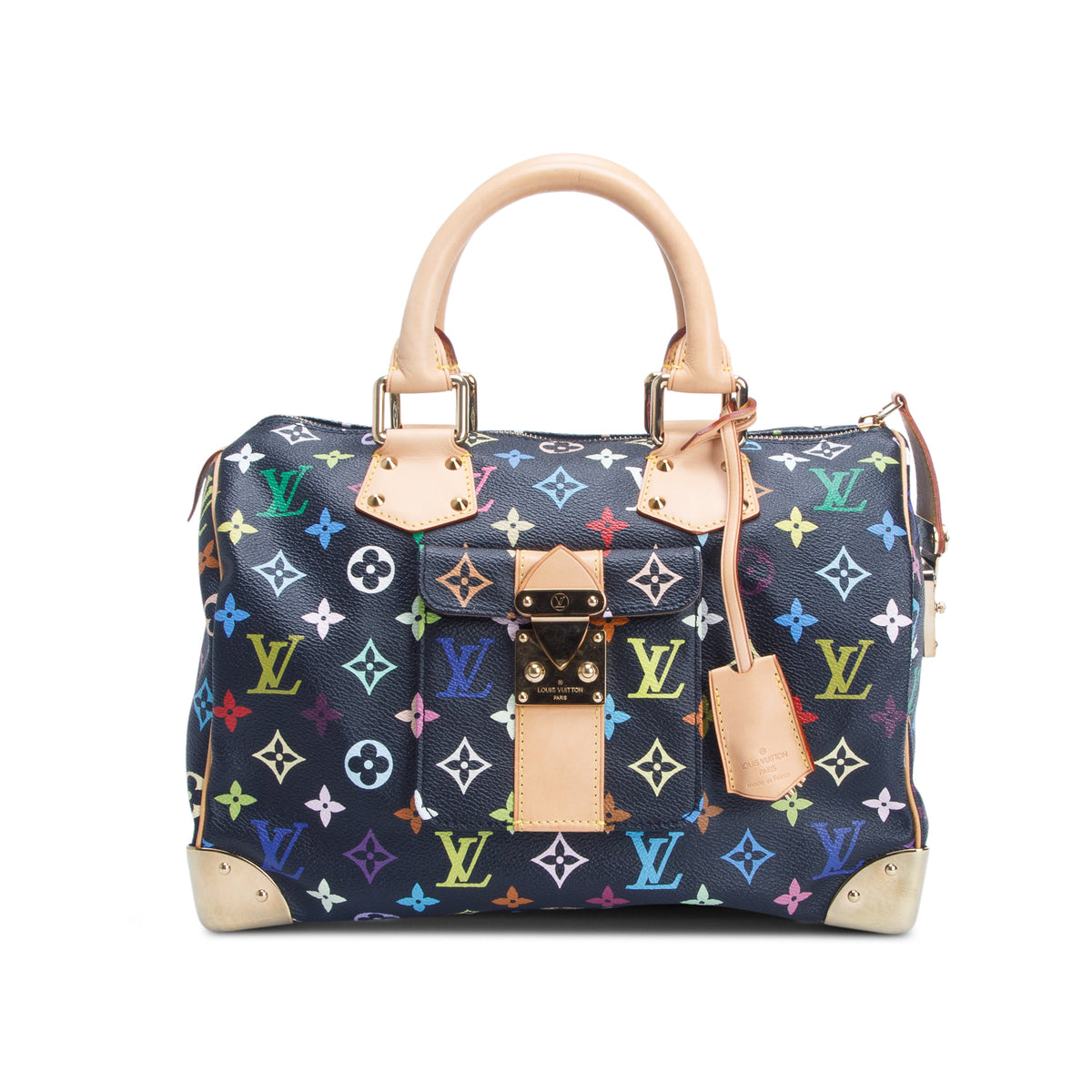 Louis Vuitton Black Monogram Multicolore Speedy 30