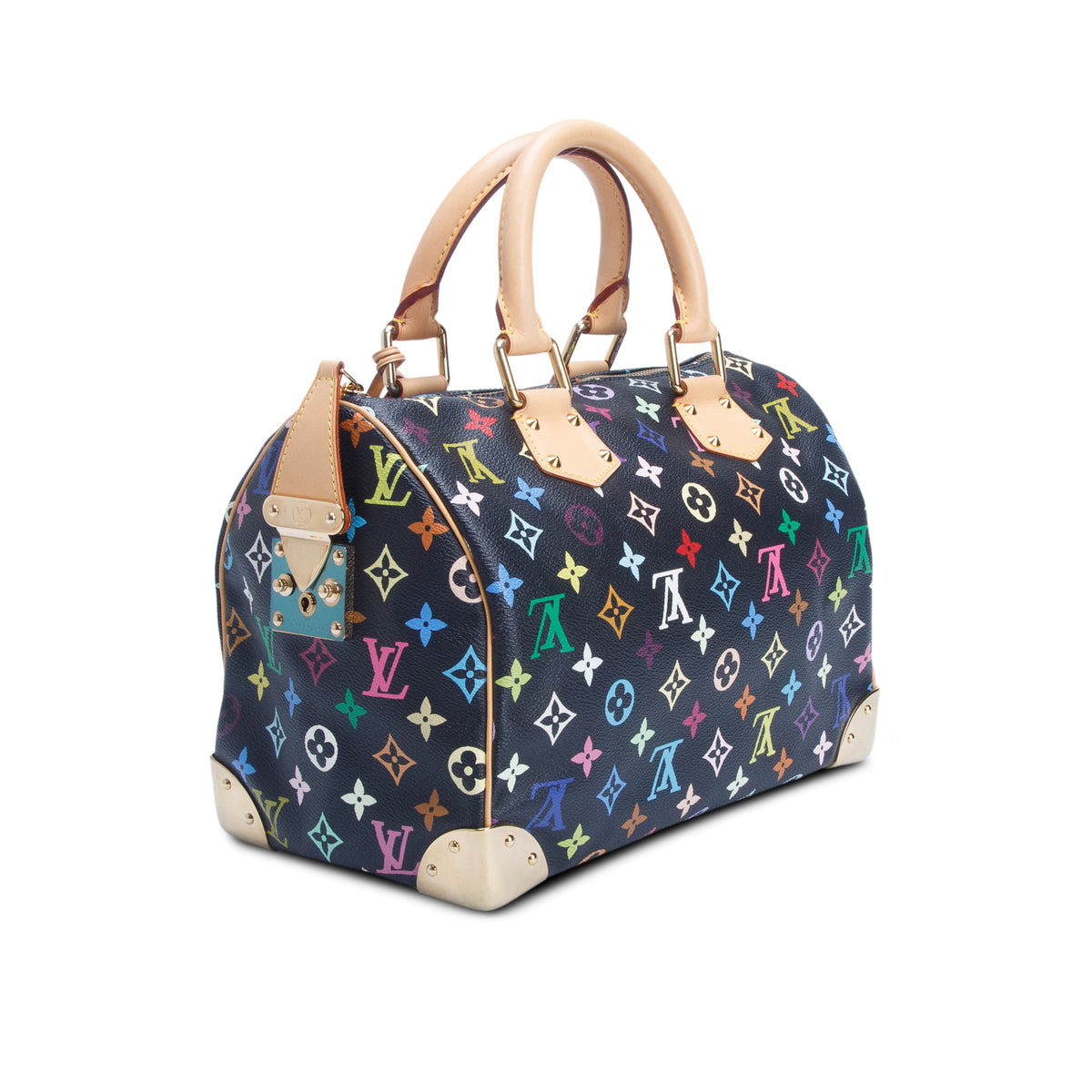 Louis Vuitton Black Monogram Multicolore Speedy 30