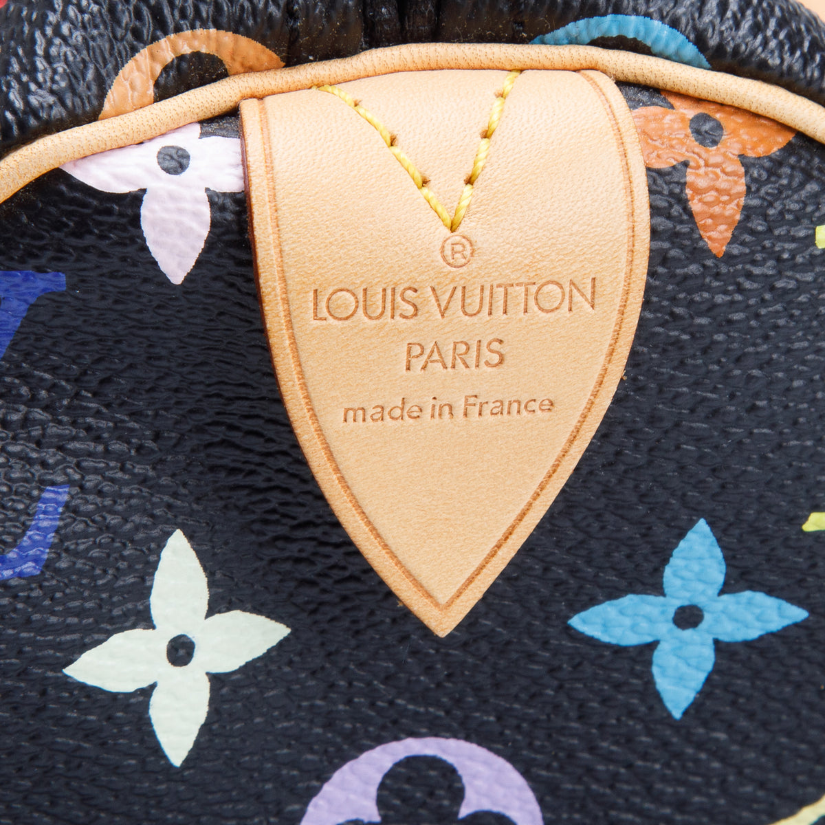 Louis Vuitton Black Monogram Multicolore Speedy 30