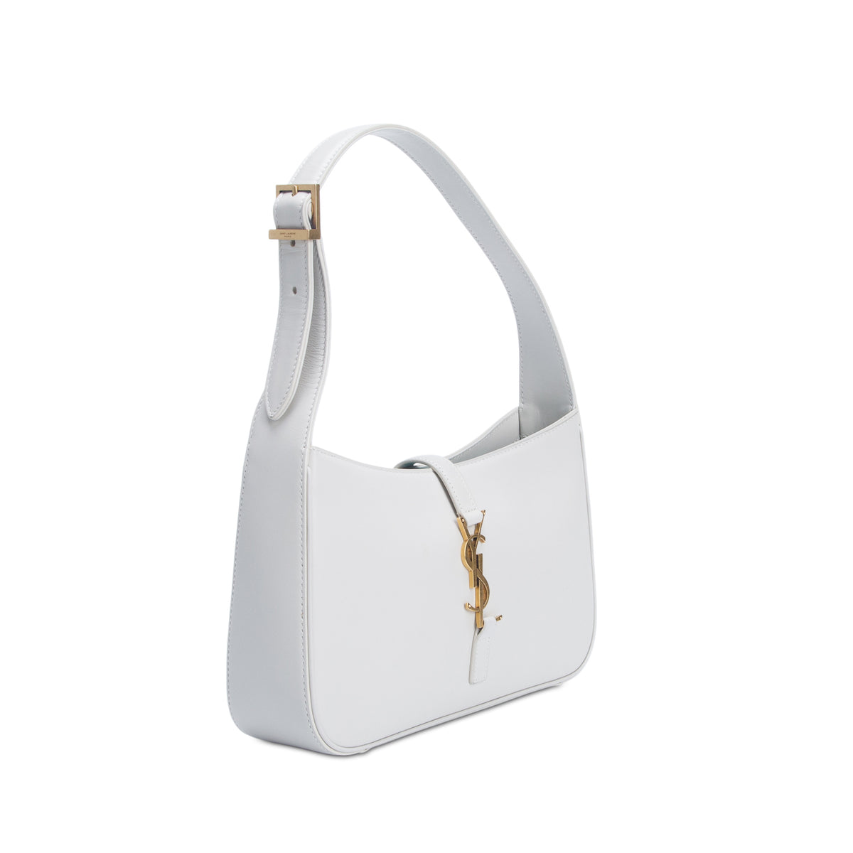 Saint Laurent 2023 Grey Smooth Calfskin Le 5 a 7 Hobo