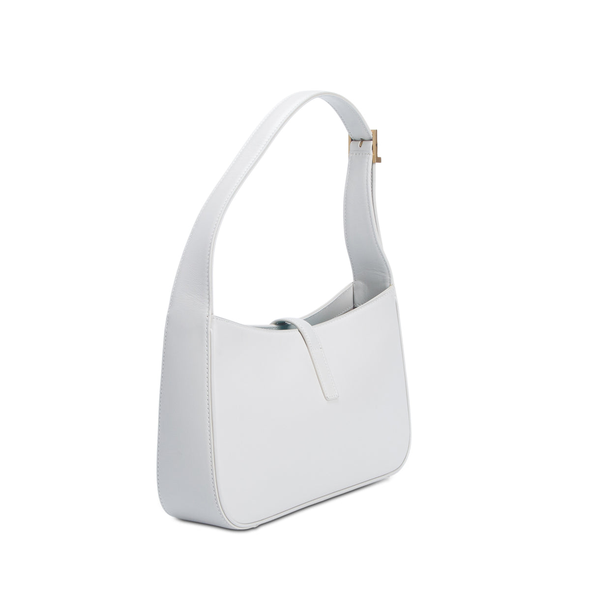 Saint Laurent 2023 Grey Smooth Calfskin Le 5 a 7 Hobo