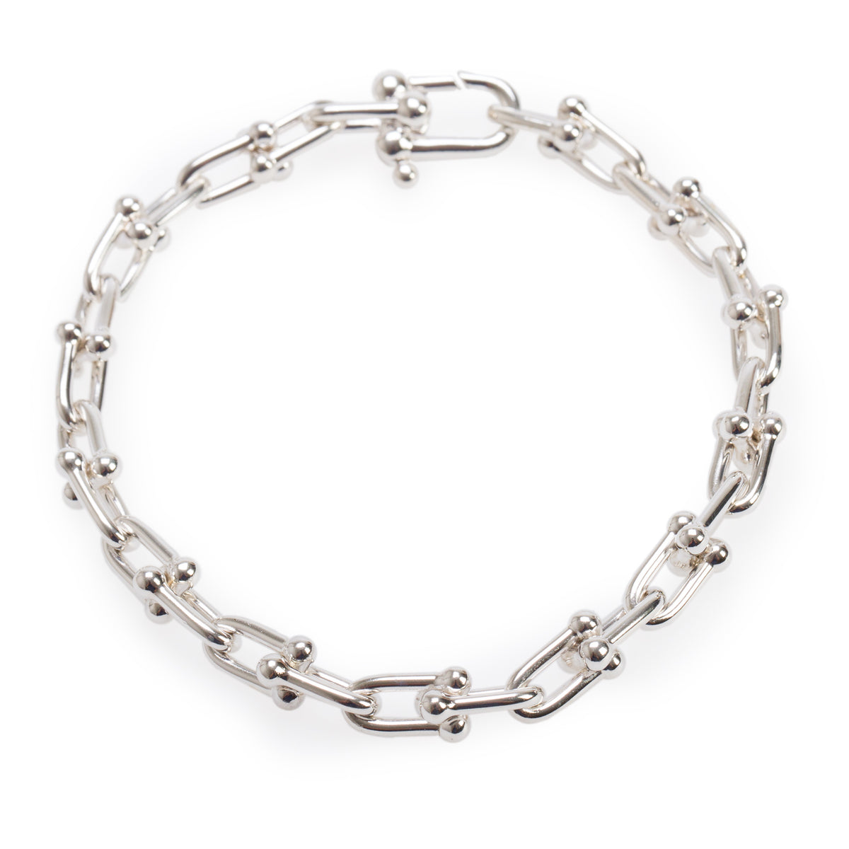 Tiffany & Co. Sterling Silver HardWear Small Link Bracelet w/ Box