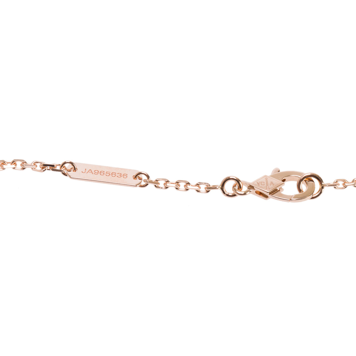 Van Cleef & Arpels 18k Rose & White Gold Mother of Pearl & Diamond Two Butterfly Pendant Necklace w/ Certificate