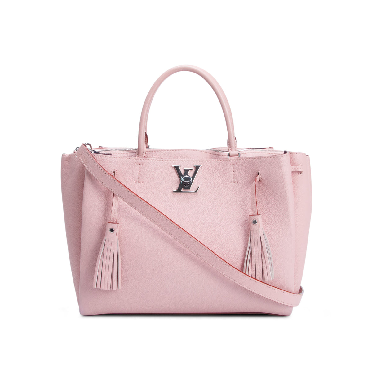 Louis Vuitton Pink Calfskin LockMeTo Tote w/ Strap