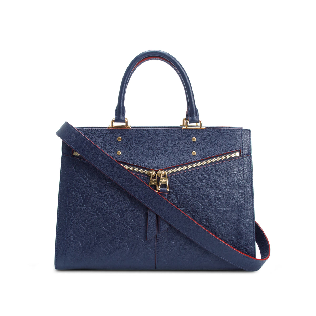 Louis Vuitton Navy Leather Empreinte Sully PM w/ Strap