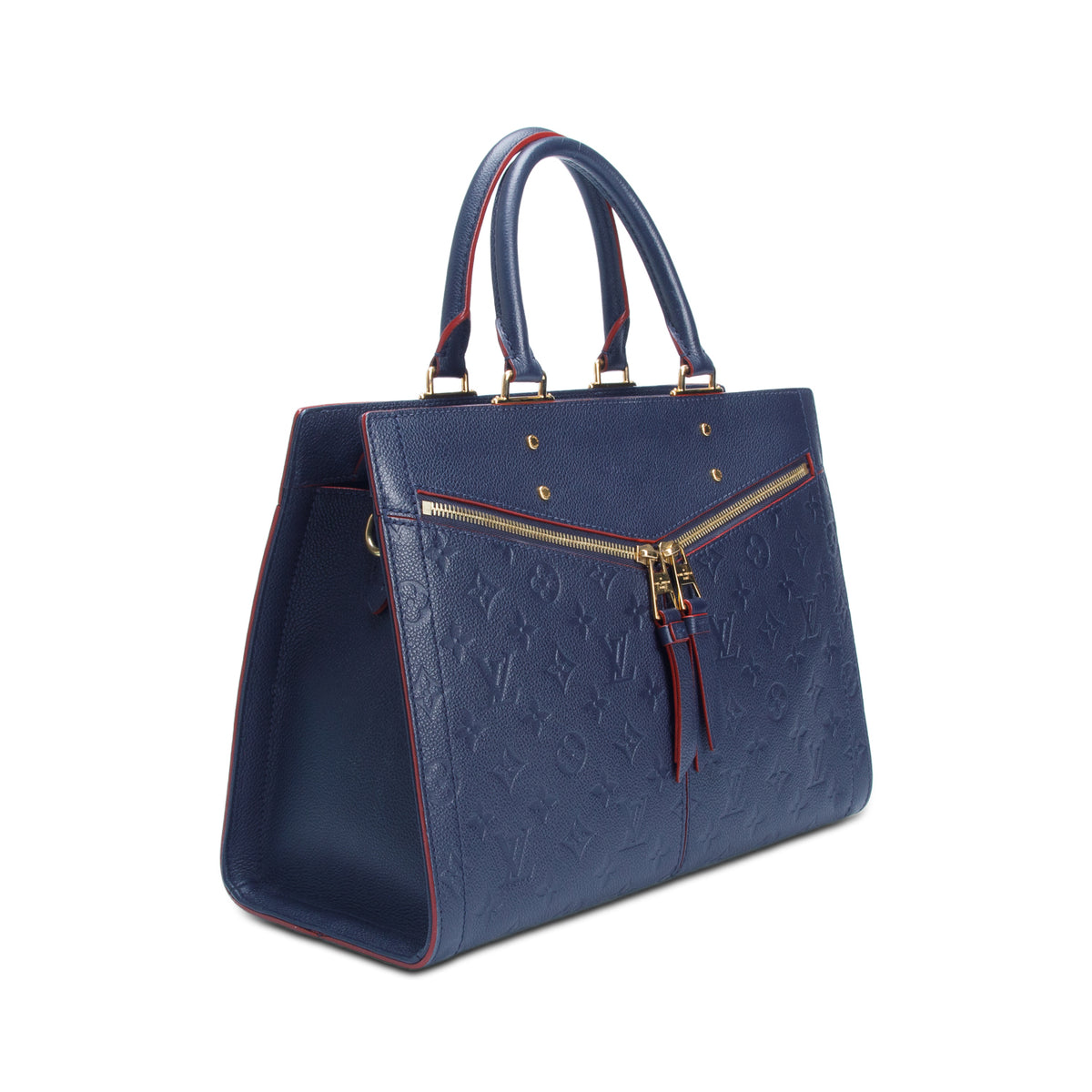 Louis Vuitton Navy Leather Empreinte Sully PM w/ Strap