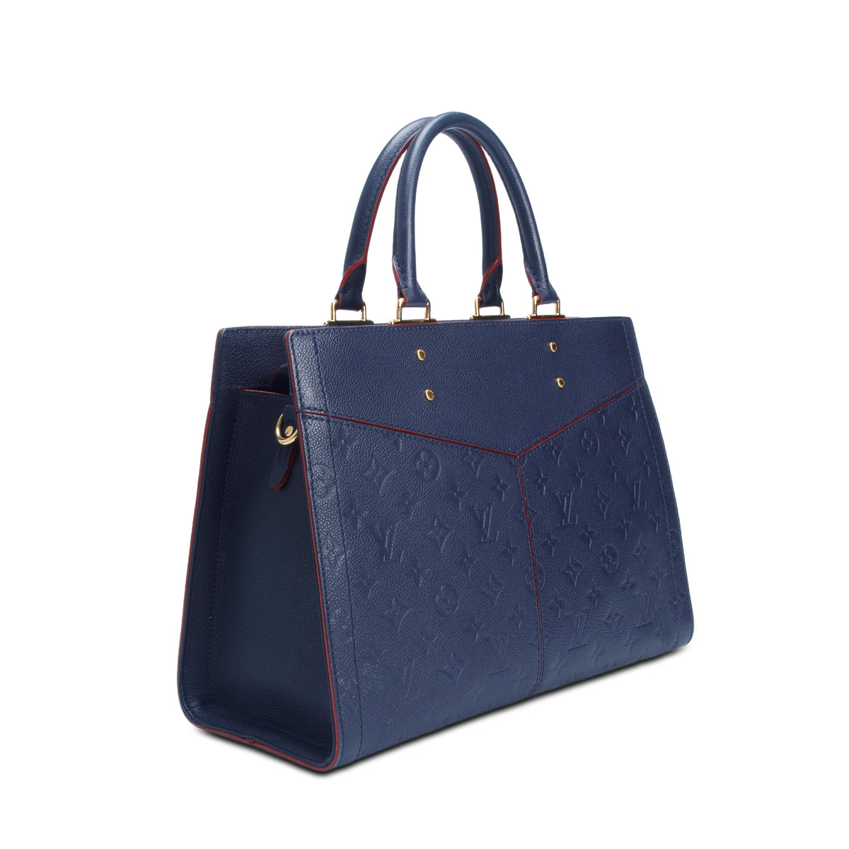 Louis Vuitton Navy Leather Empreinte Sully PM w/ Strap