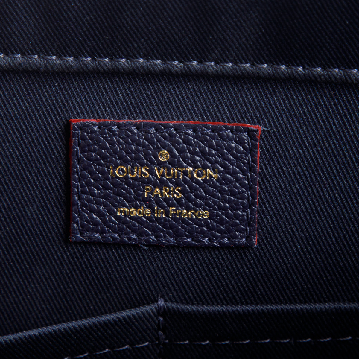 Louis Vuitton Navy Leather Empreinte Sully PM w/ Strap