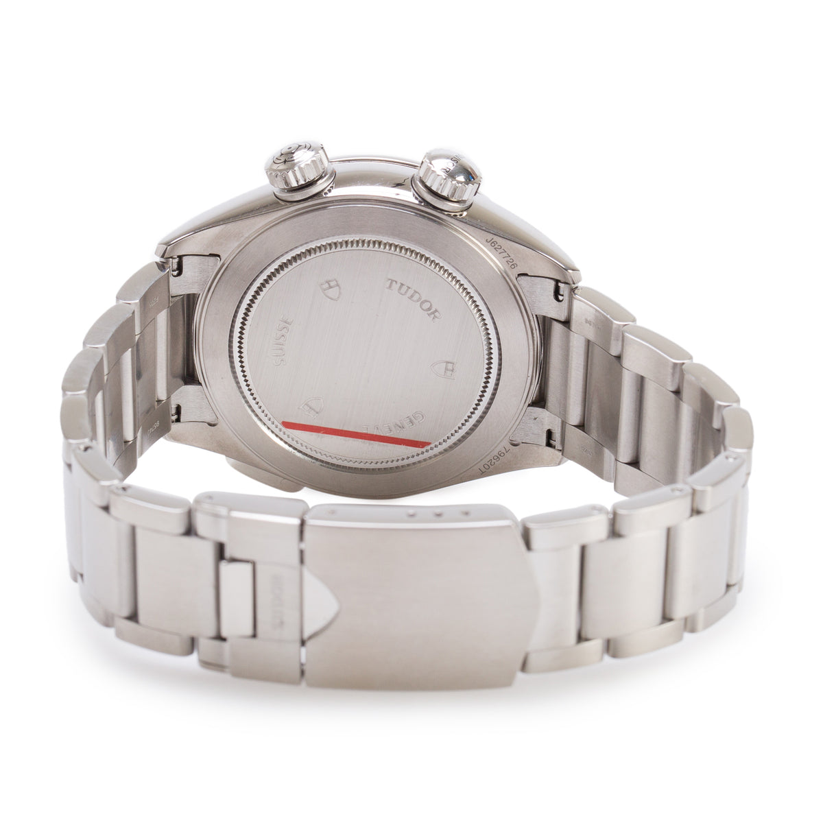 Tudor Stainless Steel Heritage Advisor 42 MM Automatic Watch Black Dial 79620TN w/ Box & Papers