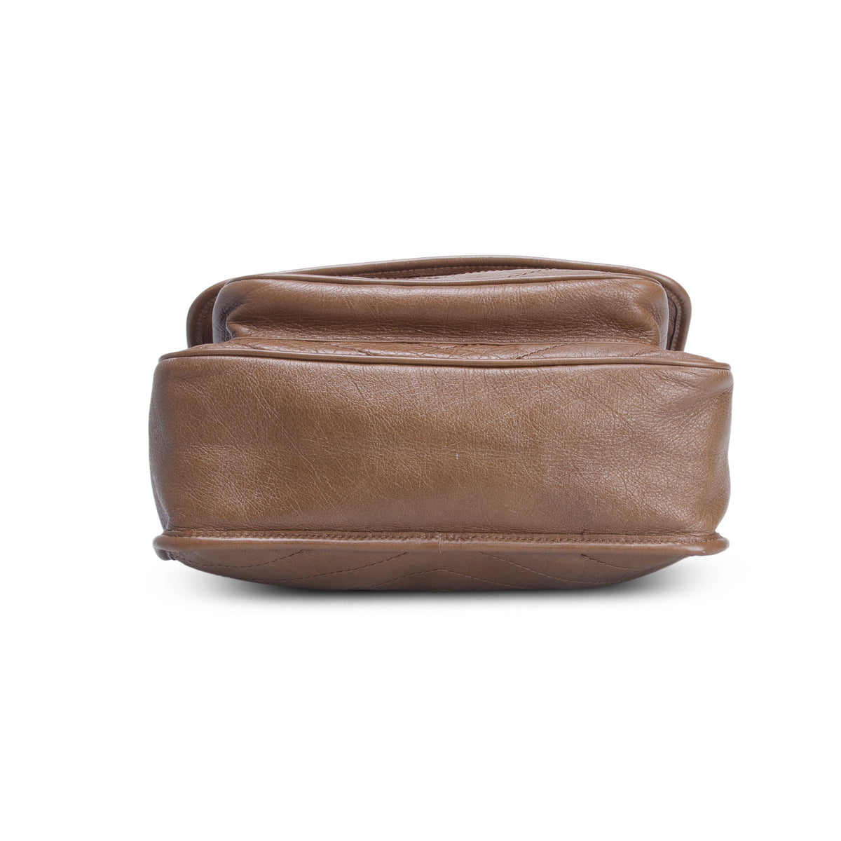 Saint Laurent 2020 Brown Lambskin Matelasse Monogram Medium Niki Chain Satchel