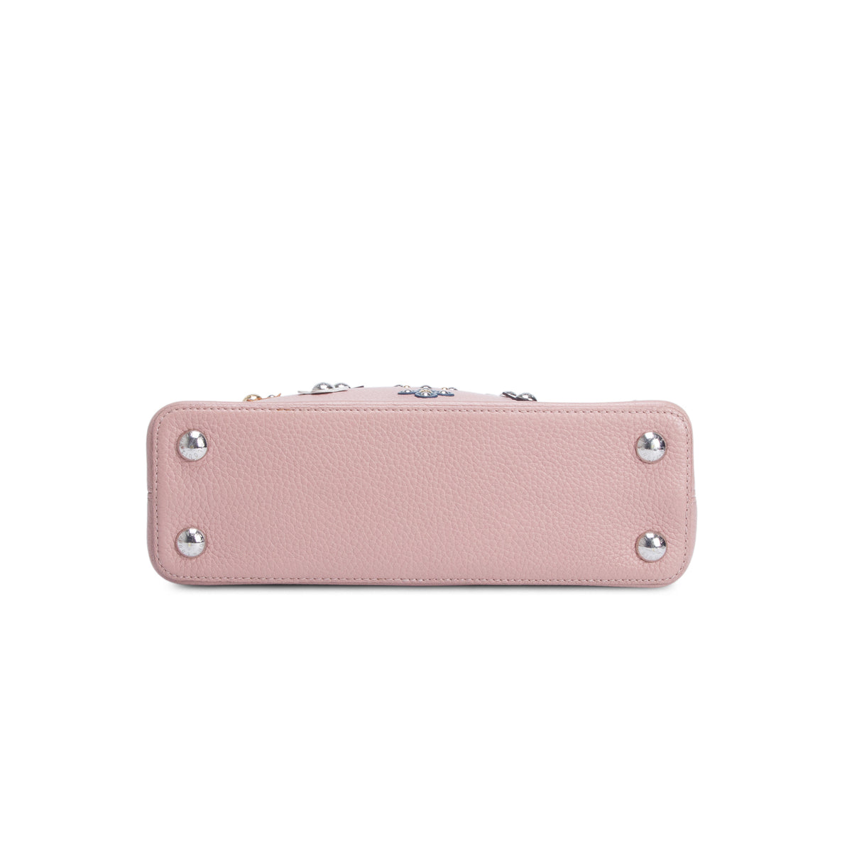 Louis Vuitton Pink Taurillon Mechanical Flowers Capucines BB w/ Strap
