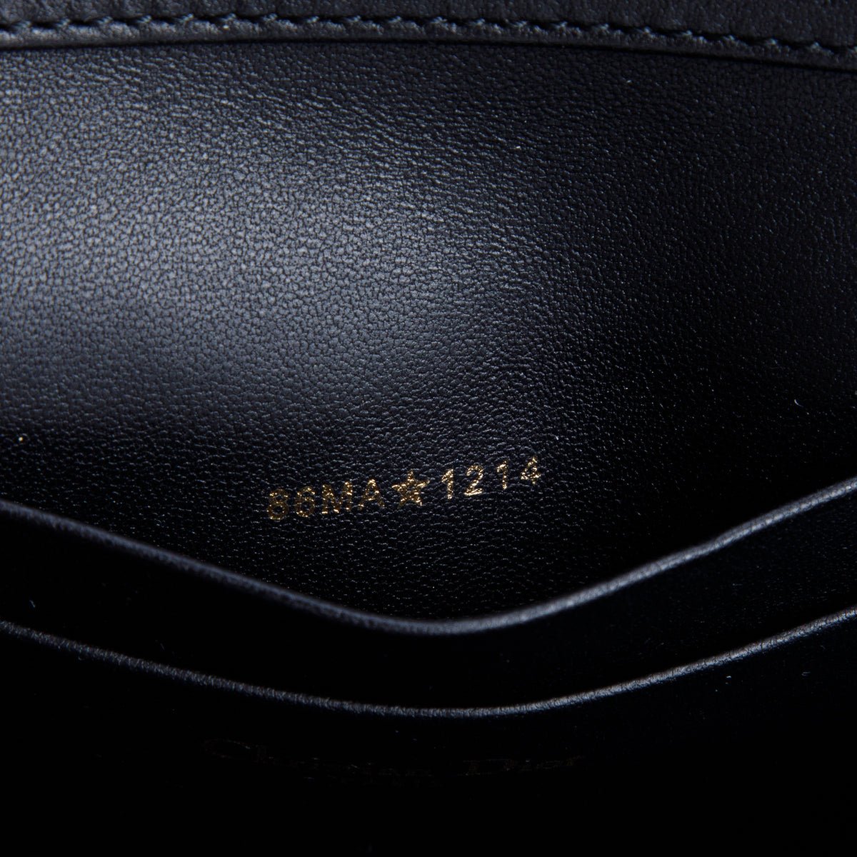 Christian Dior 2024 Black Lambskin Cannage Dior Talk Phone Pouch w/ Chain