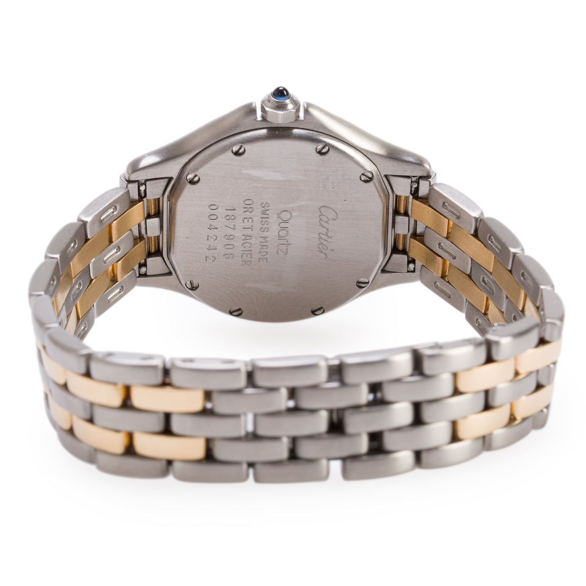 Cartier Stainless Steel & 18k Yellow Gold Cougar 26 MM Quartz Watch 187906 w/ Box & Papers