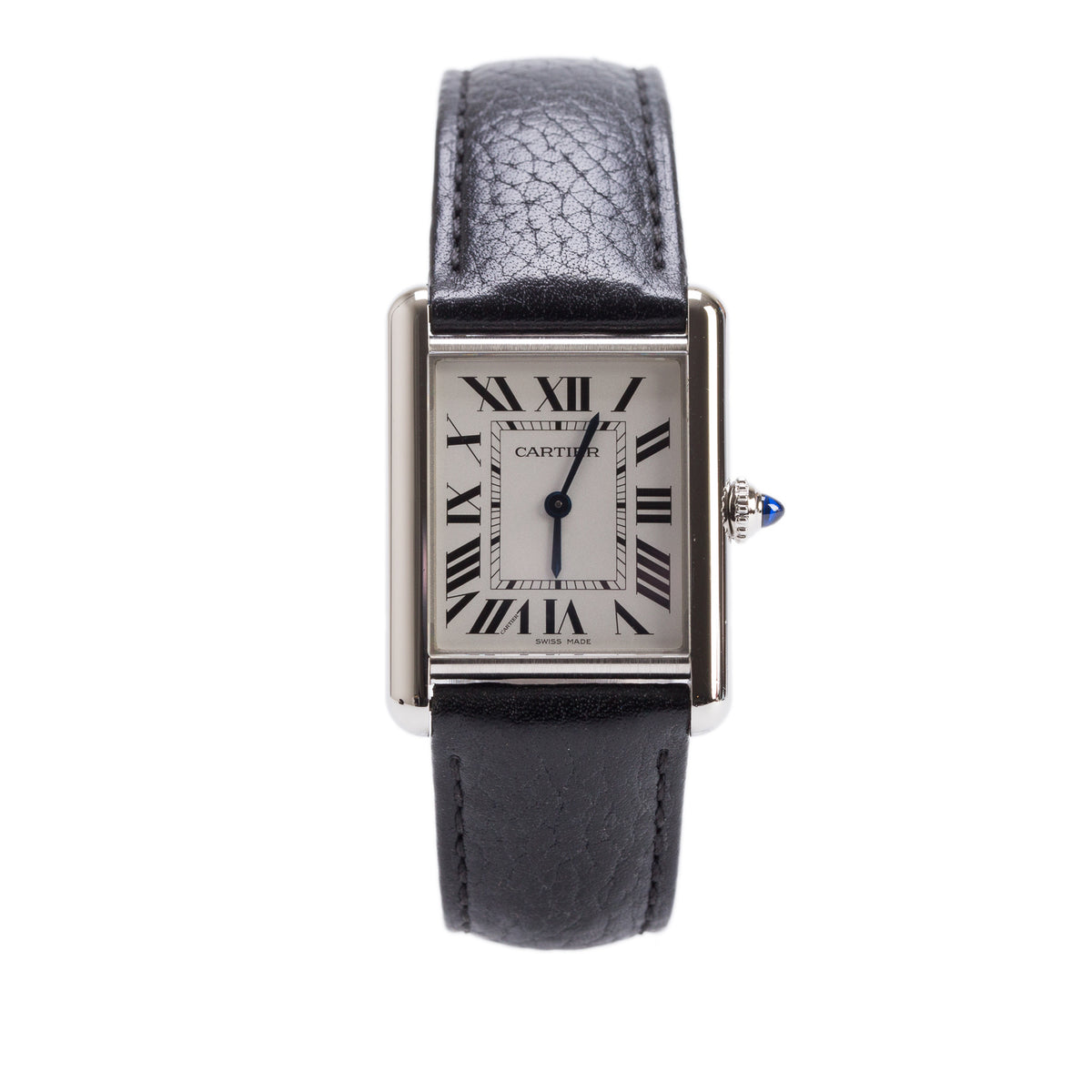 Cartier Stainless Steel Tank Must de Cartier Quartz Watch, Large Model 4323 w/ Box & Papers