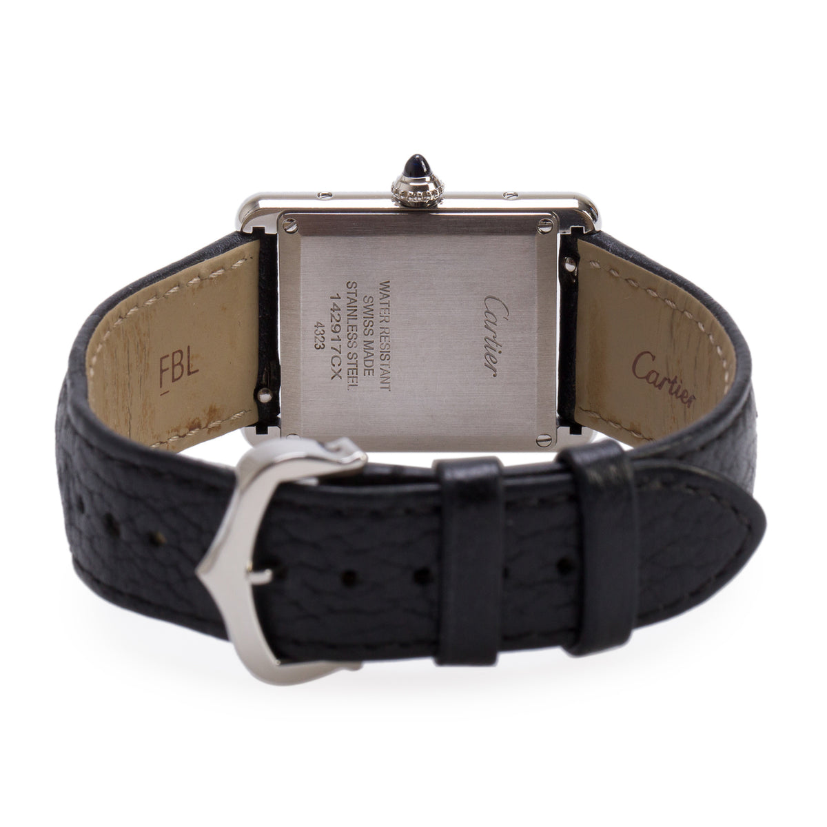 Cartier Stainless Steel Tank Must de Cartier Quartz Watch, Large Model 4323 w/ Box & Papers