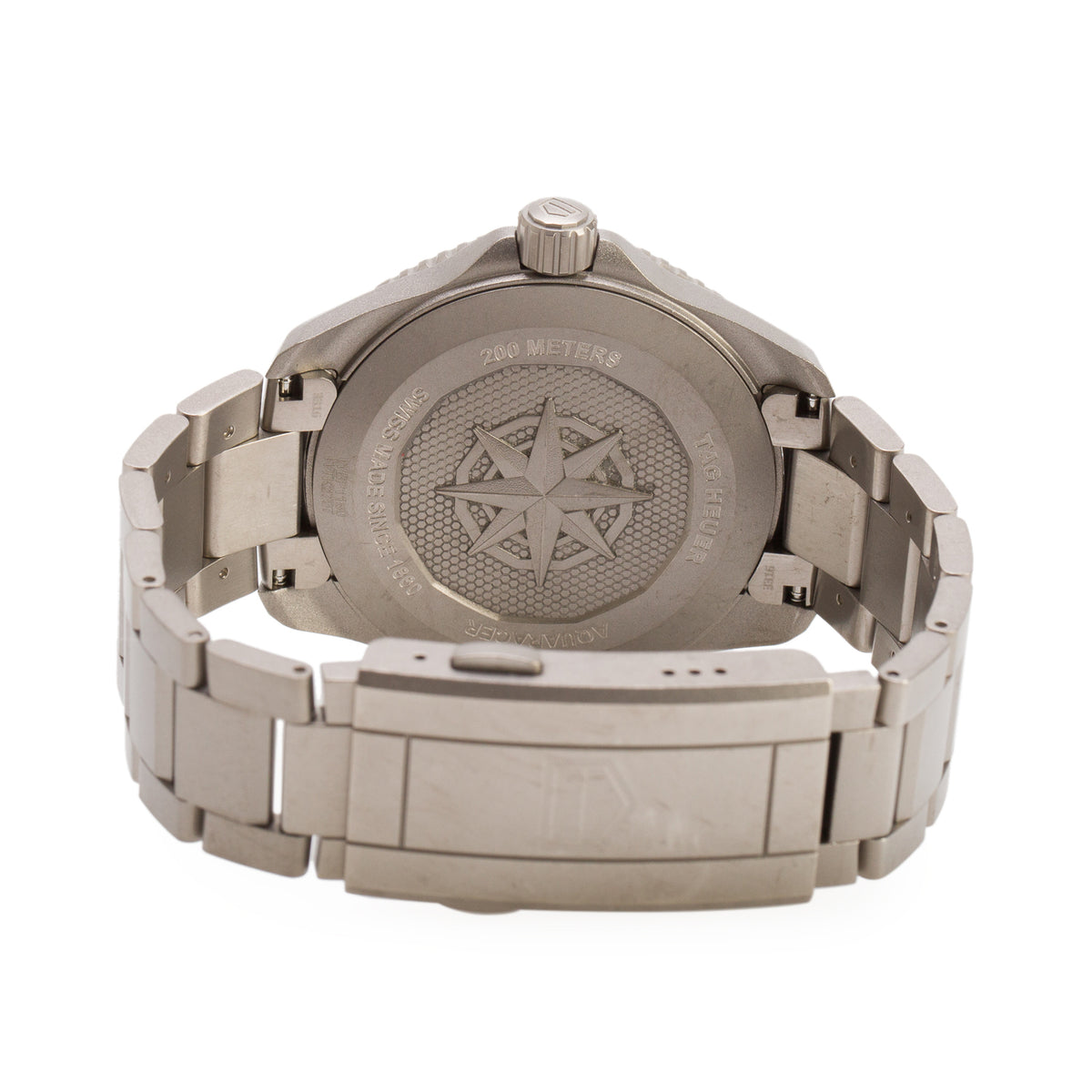 Tag Heuer Titanium Aquaracer Professional 200 Solargraph 40 MM Quartz Watch Black Dial WBP1180 w/ Box & Papers