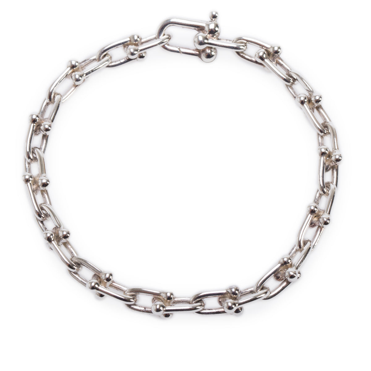 Tiffany & Co. Sterling Silver HardWear Small Link Bracelet w/ Box