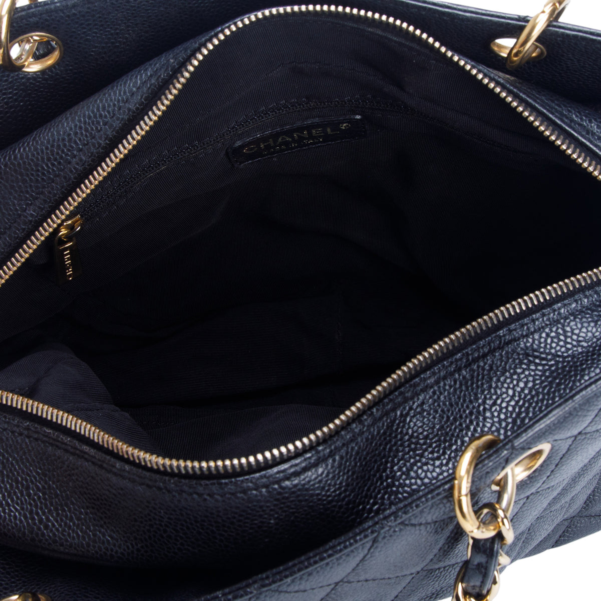 Chanel Black Caviar Leather Petite Timeless Tote