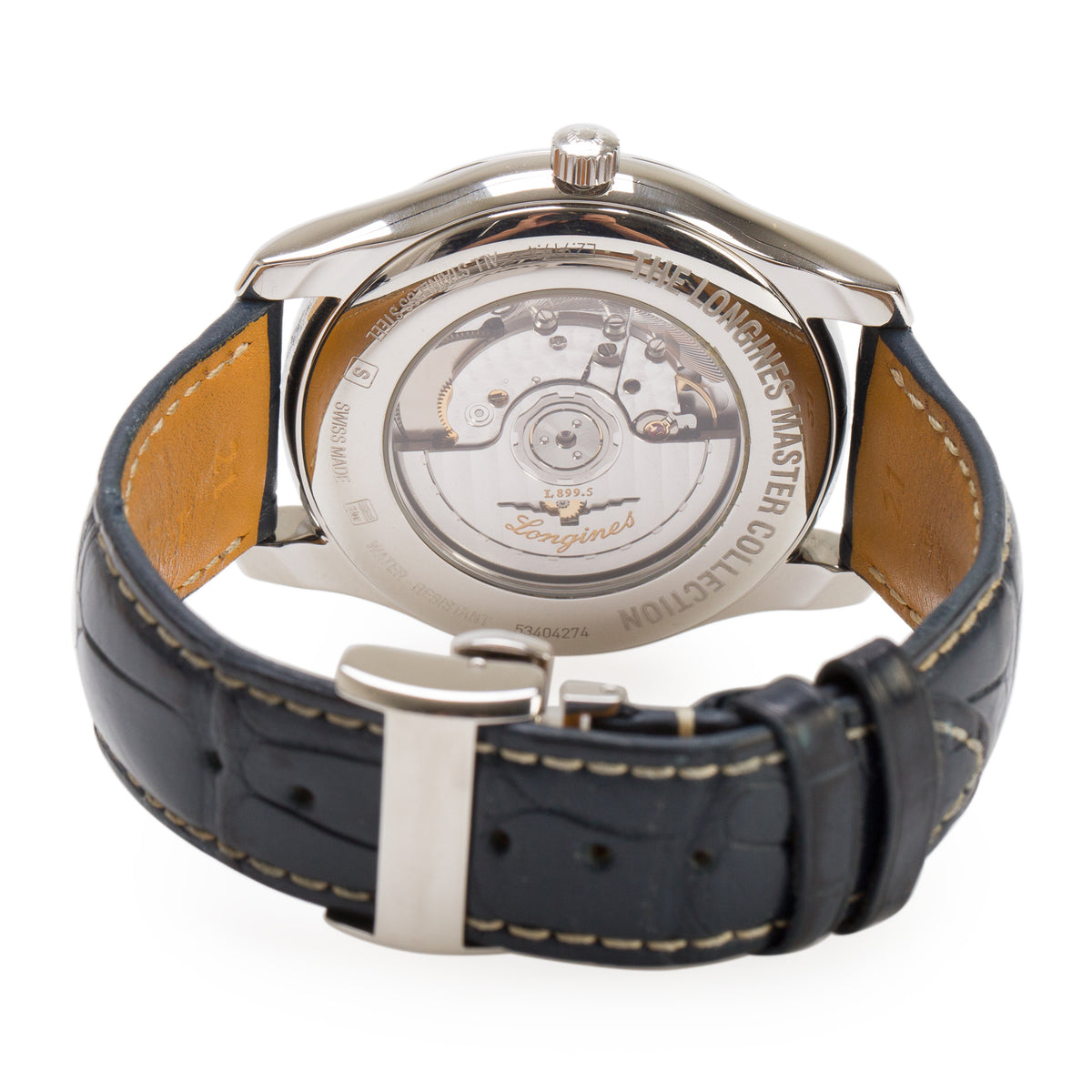 Longines Stainless Steel Master Collection 42 MM Automatic Moonphase Watch Blue Dial w/ Box & Papers