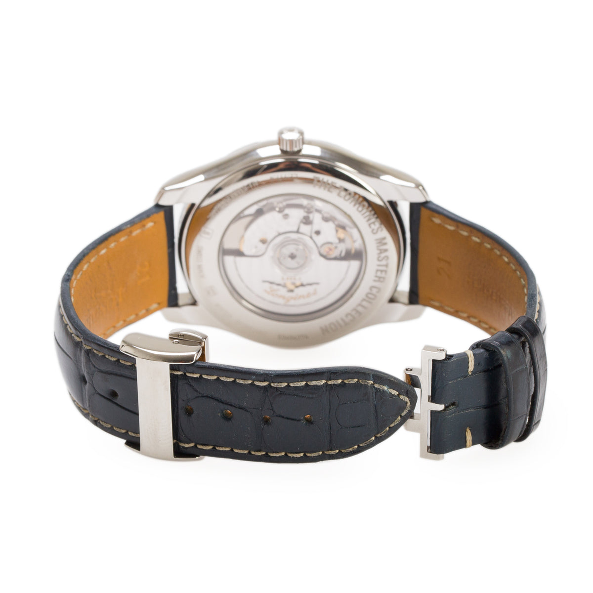 Longines Stainless Steel Master Collection 42 MM Automatic Moonphase Watch Blue Dial w/ Box & Papers