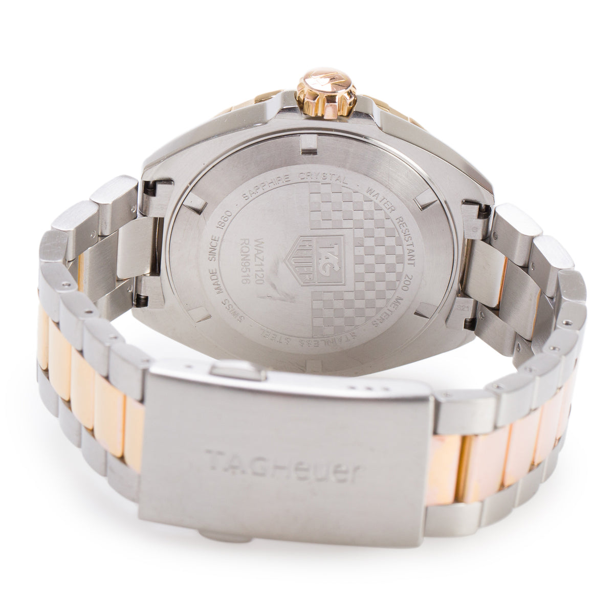 Tag Heuer Two-Tone Stainless Steel Formula 1 41 MM Quartz Watch Blue Dial WAZ1120