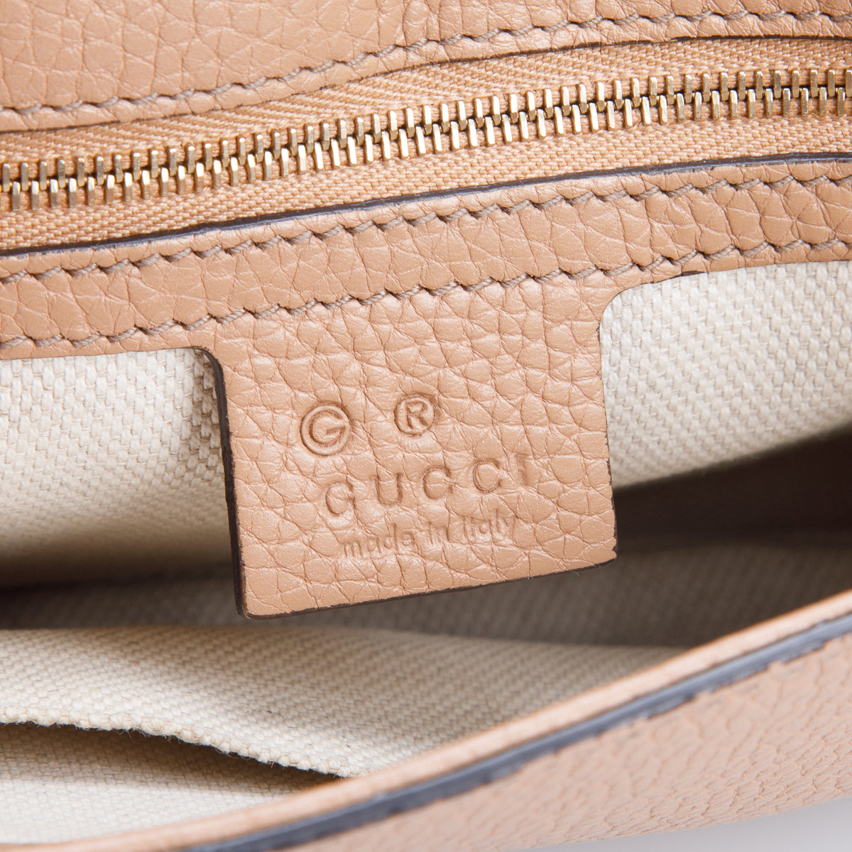 Gucci Brown Leather Medium Soho Flap Crossbody Bag