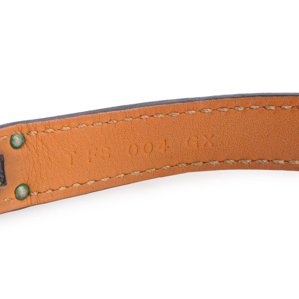 Hermes Palladium Plated Teal Leather Kelly Double Tour Bracelet, Size S