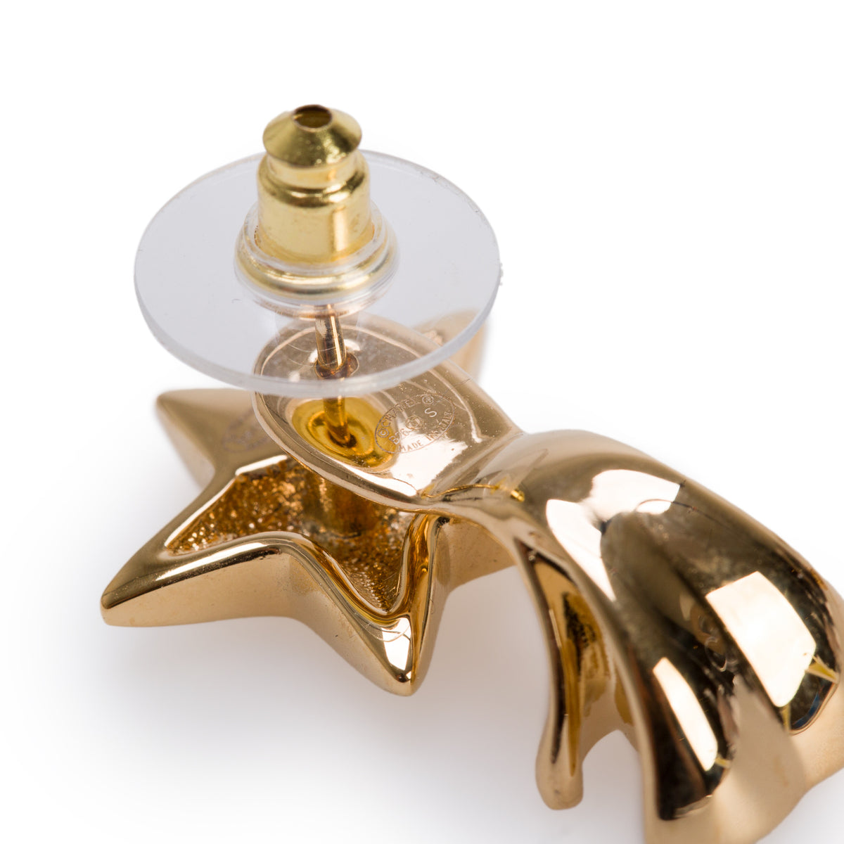 Chanel 2026 Gold Plated Star CC Drop Earrings w/ Box & Receipt