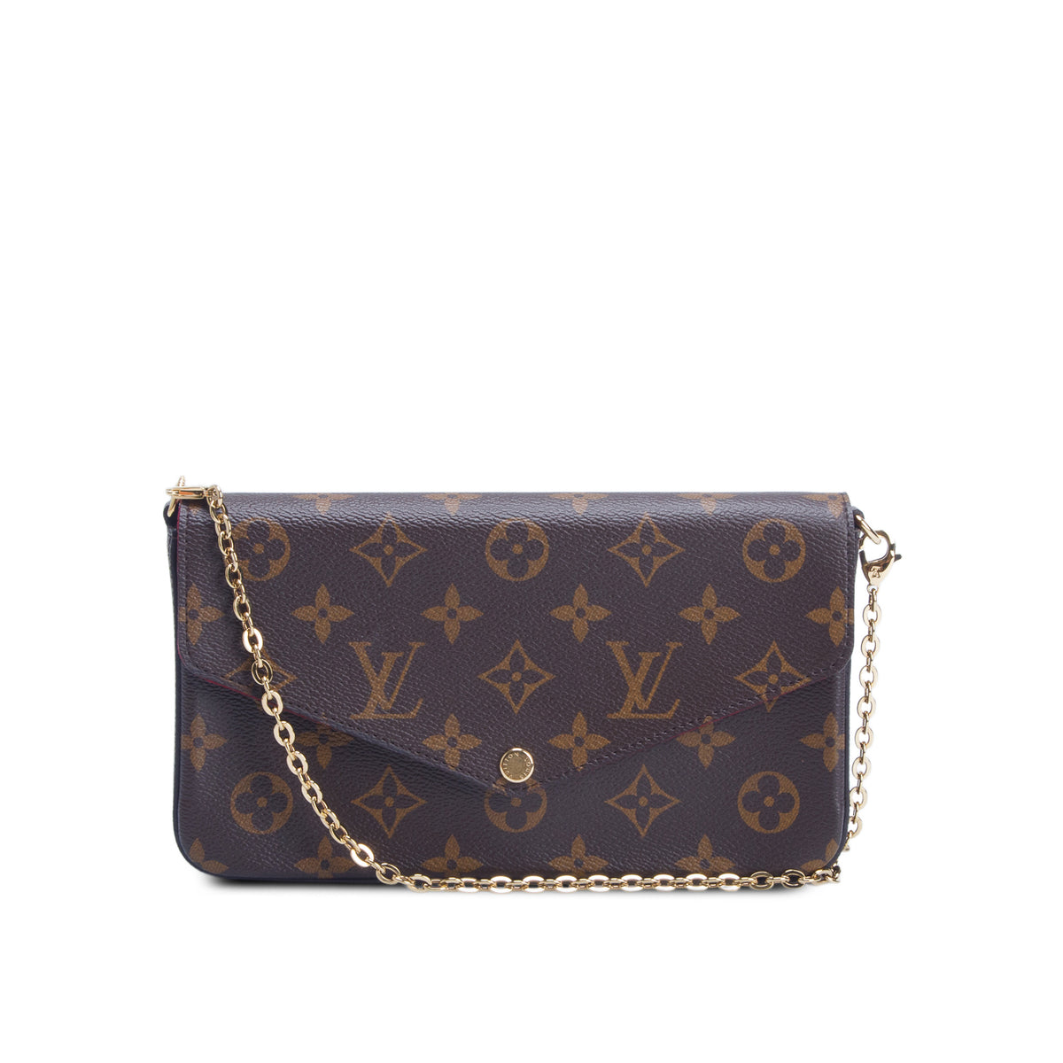 Louis Vuitton Monogram Pochette Felicie Wallet on Chain w/ Box & Inserts