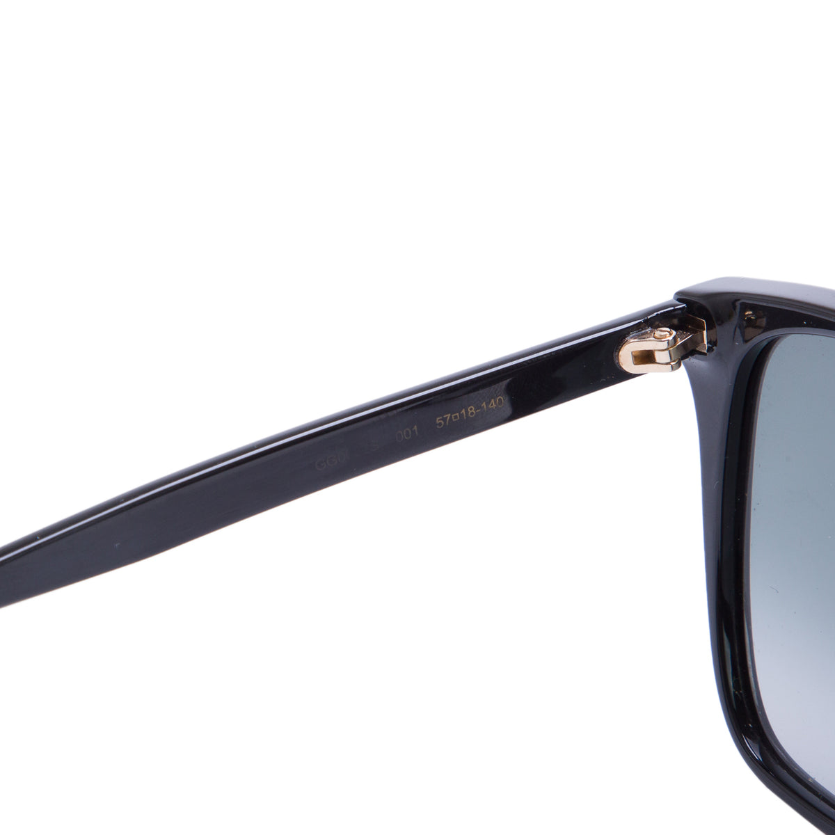 Gucci GG0022S Black Acetate Square Sunglasses w/ Case