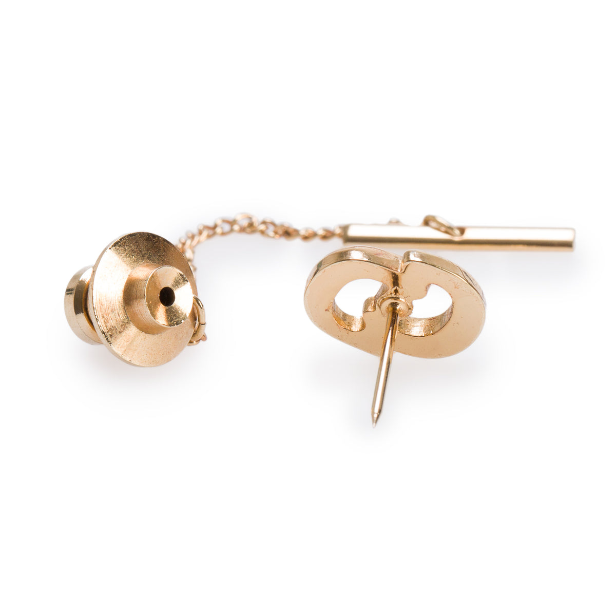 Christian Dior Vintage Gold-Plated CD Logo Tie Pin