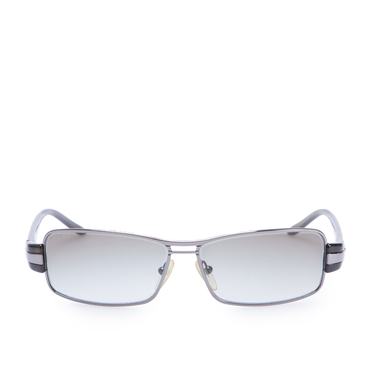 Prada SPR 50H Black Rectangle Sunglasses w/ Box, Case & Authenticity Card