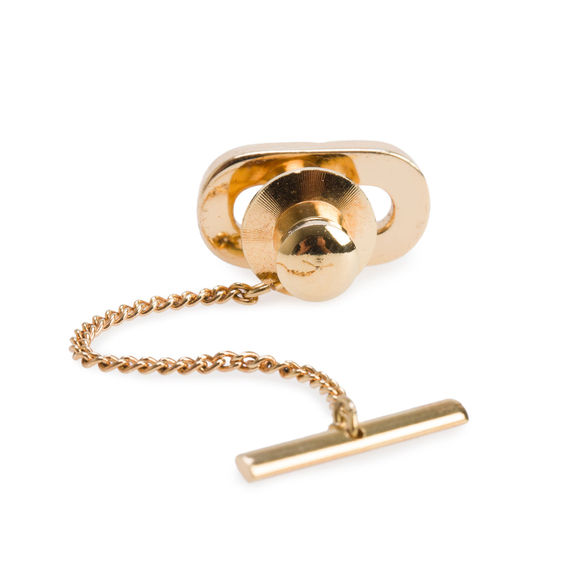 Christian Dior Gold-Plated Crystal CD 30 Montaigne Tie Pin