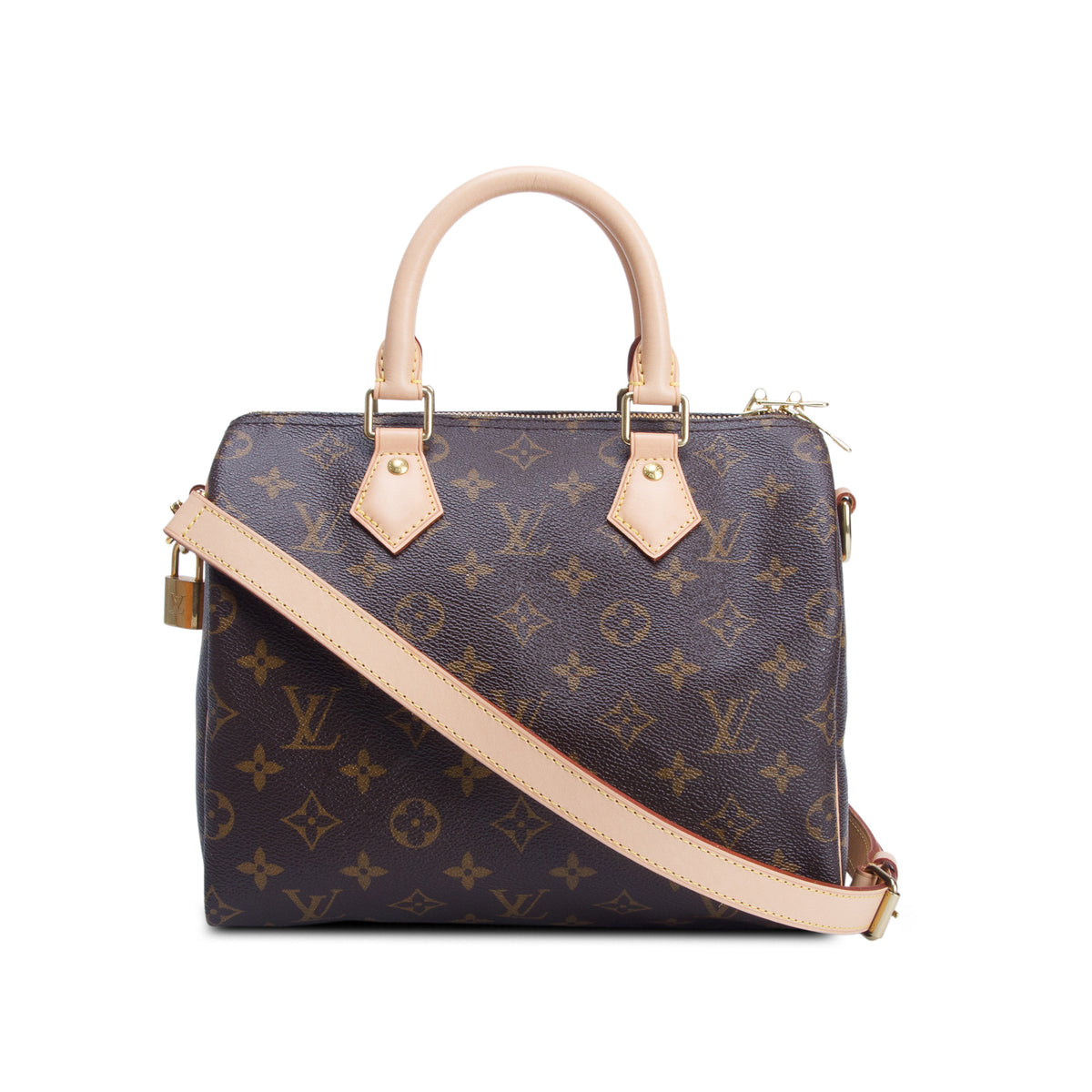 Louis Vuitton Monogram Speedy Bandouliere 25 w/ Box, Strap & Receipt
