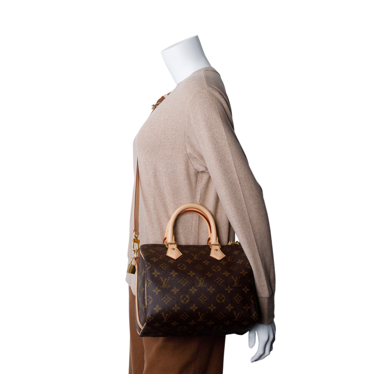 Louis Vuitton Monogram Speedy Bandouliere 25 w/ Box, Strap & Receipt