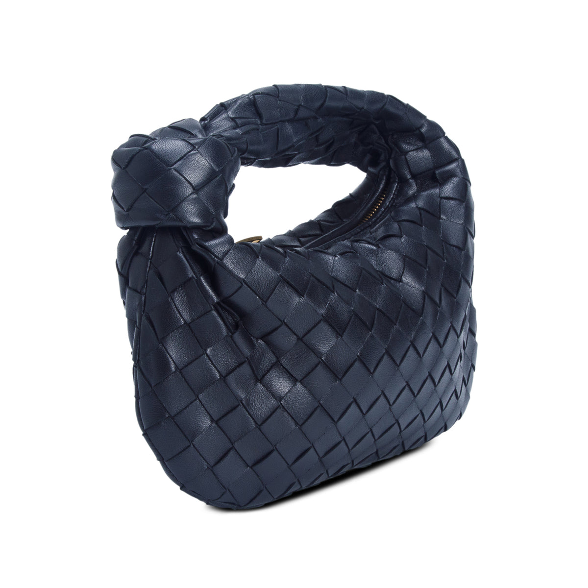 Bottega Veneta Black Lambskin Intrecciato Mini Jodie