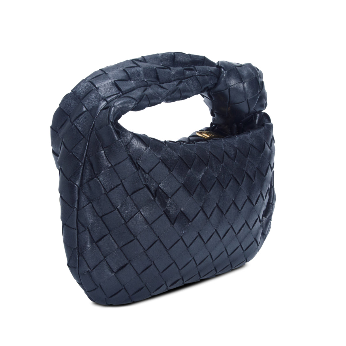 Bottega Veneta Black Lambskin Intrecciato Mini Jodie