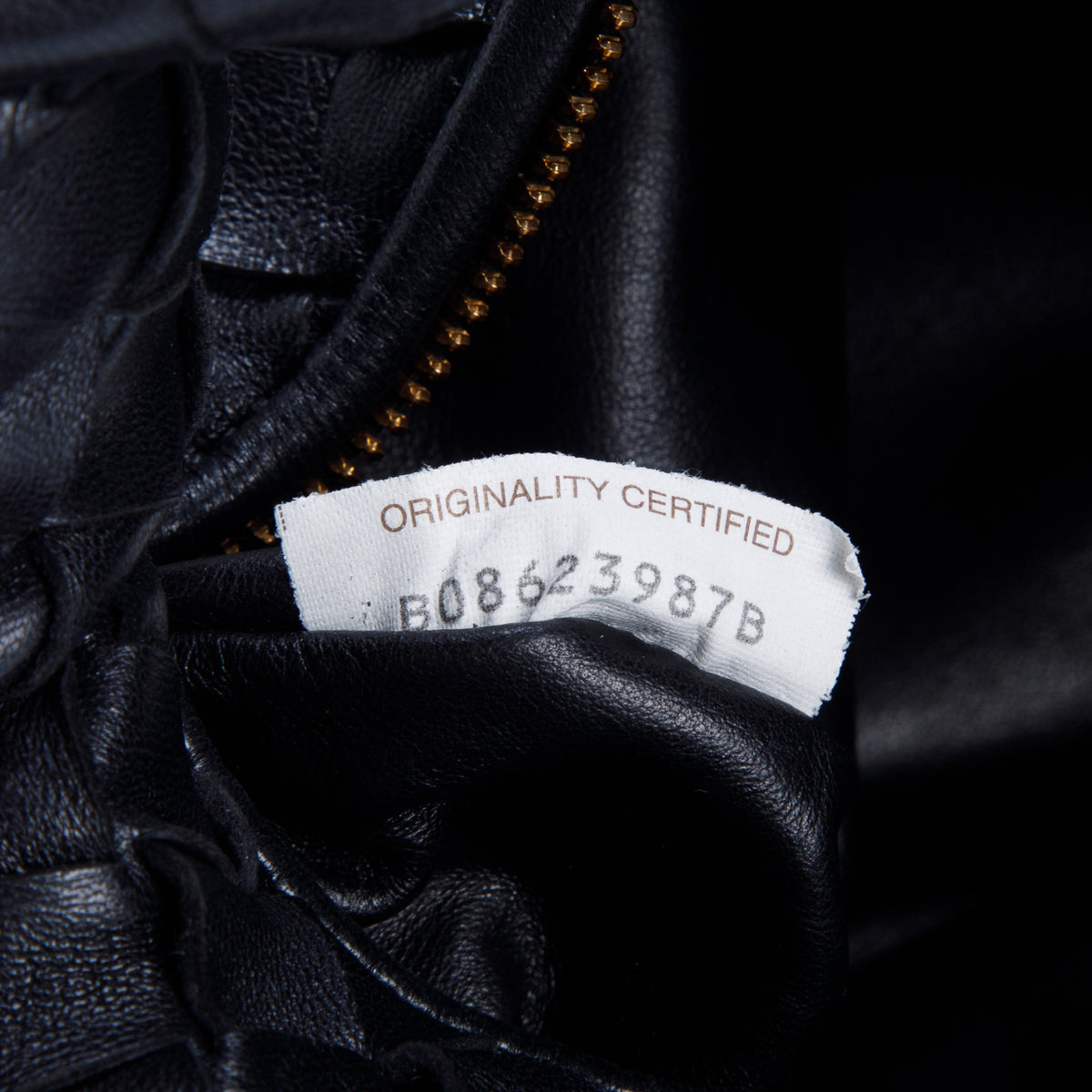 Bottega Veneta Black Lambskin Intrecciato Mini Jodie