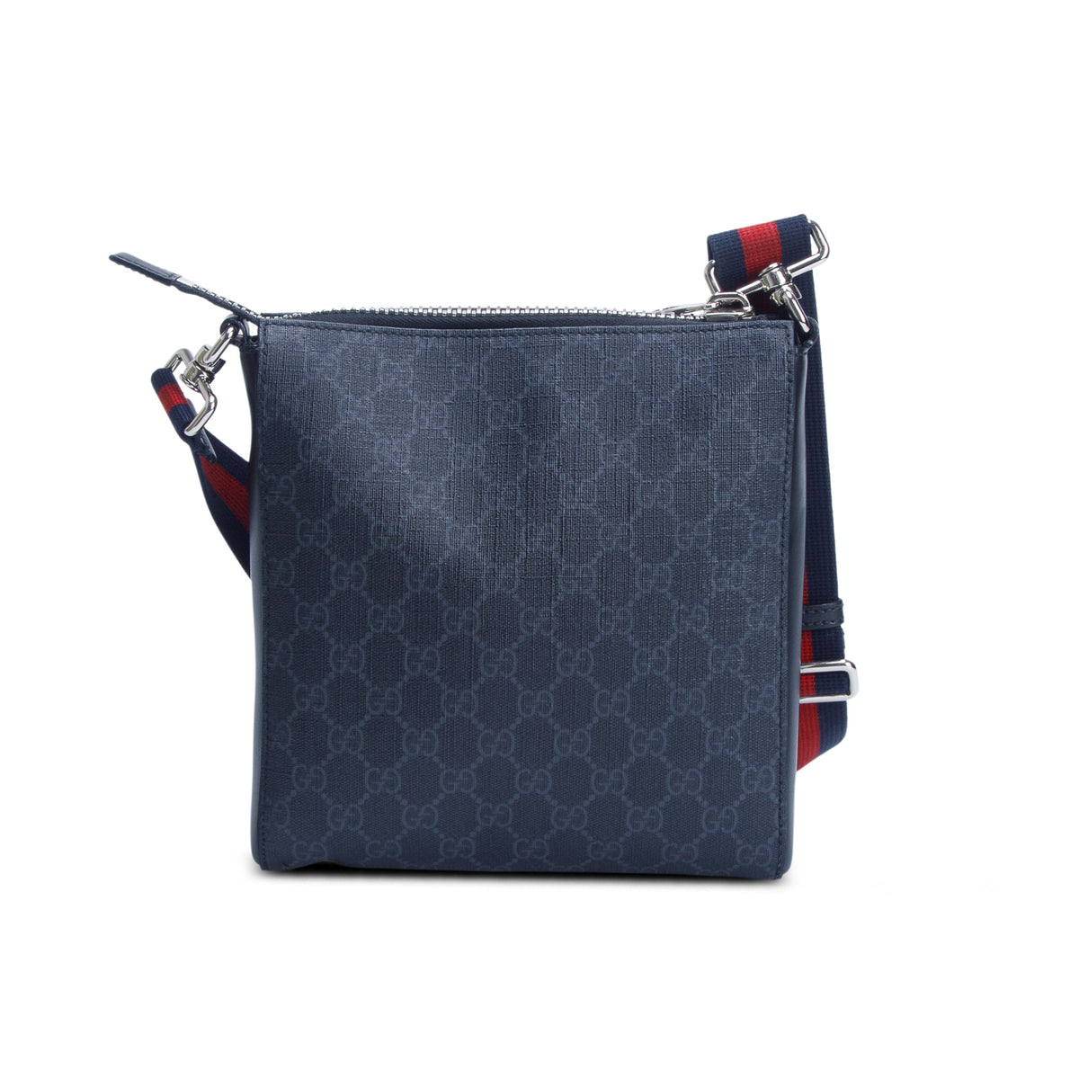 Gucci Black GG Supreme Small Messenger Bag w/ Box