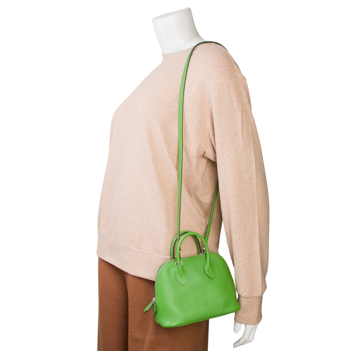 Hermes 2024 Vert Yucca Evercolor Mini 1923 Bolide w/ Box, Strap & Receipt