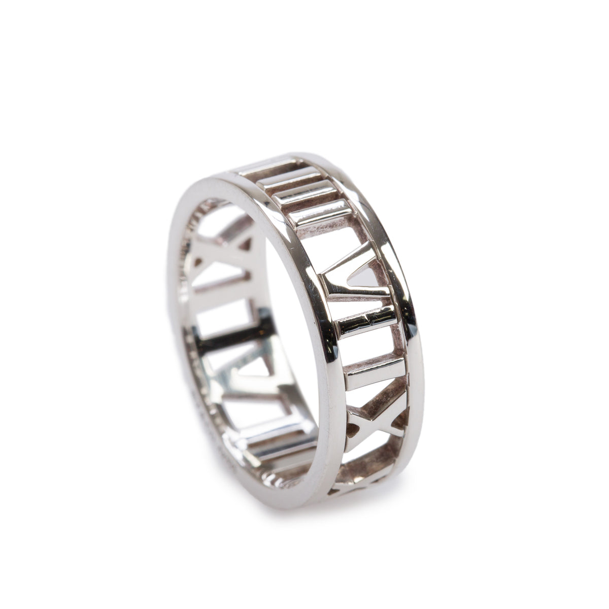 Tiffany & Co. Sterling Silver Atlas Open Ring, Size 8.25