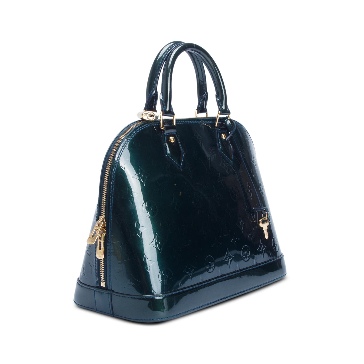 Louis Vuitton Green Monogram Vernis Alma PM