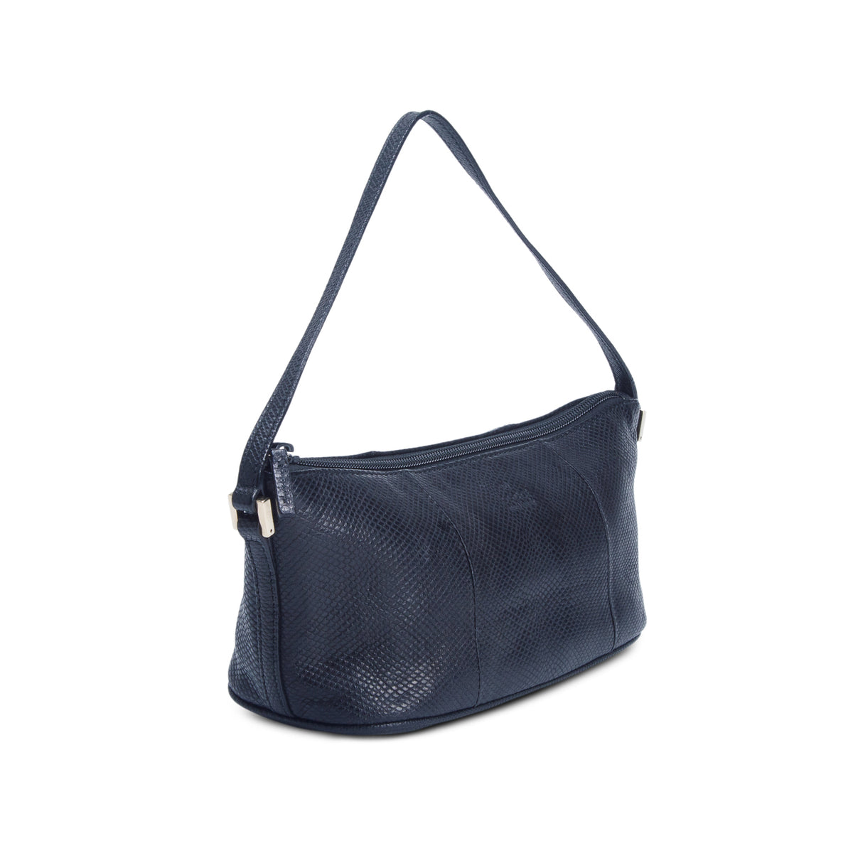 Gucci Black Lizard Embossed Boat Pochette
