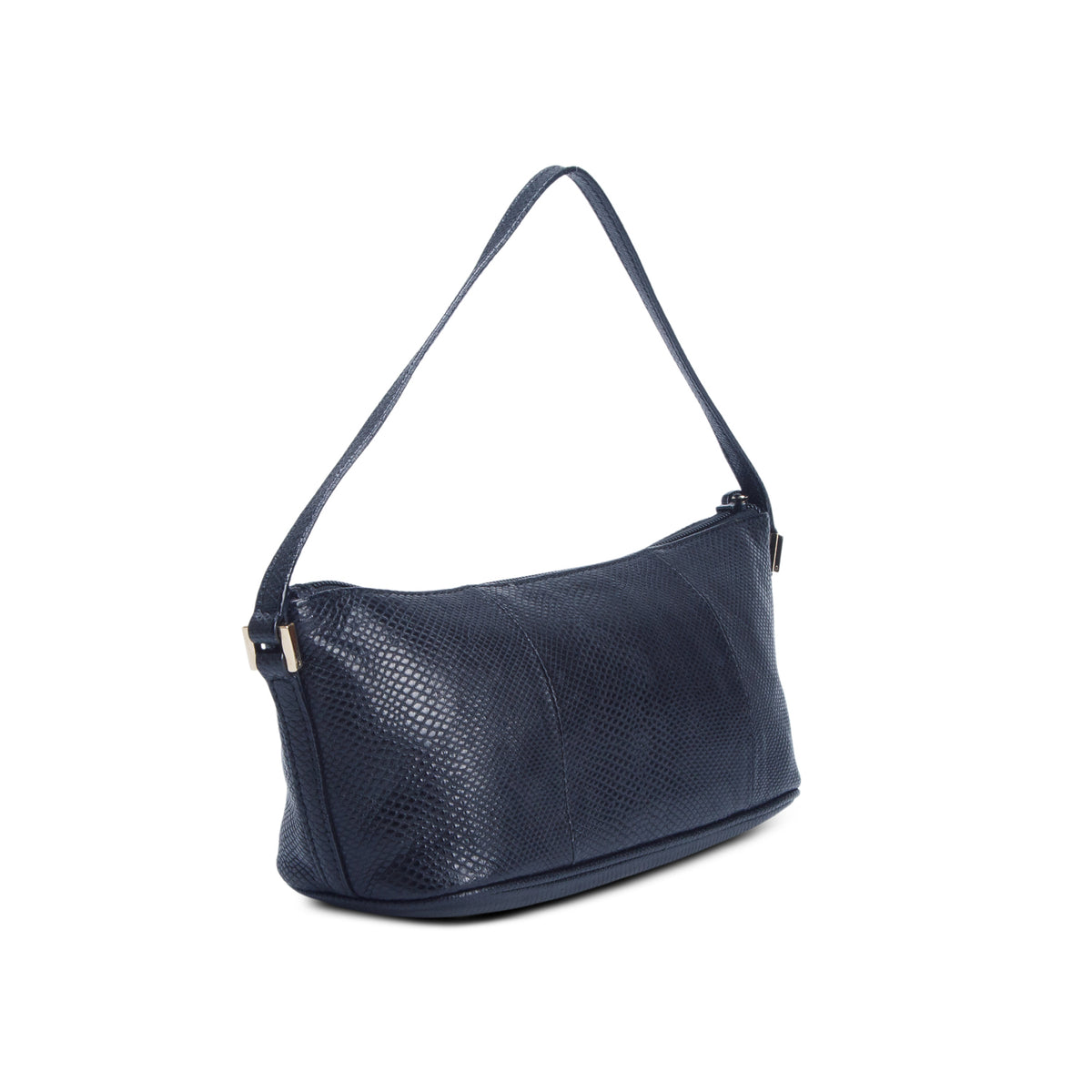 Gucci Black Lizard Embossed Boat Pochette