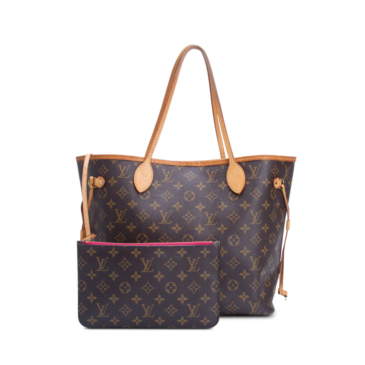 Louis Vuitton Monogram Neverfull MM w/ Pouch