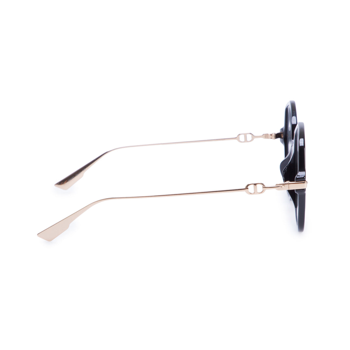 Christian Dior Black Gradient Dior Link2 Acetate Geometric Sunglasses w/ Box & Case