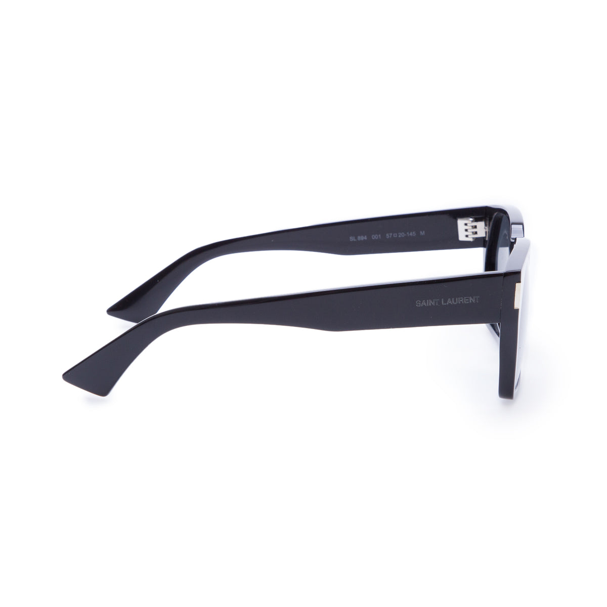 Saint Laurent SL 894 Black Acetate Square Sunglasses w/ Case