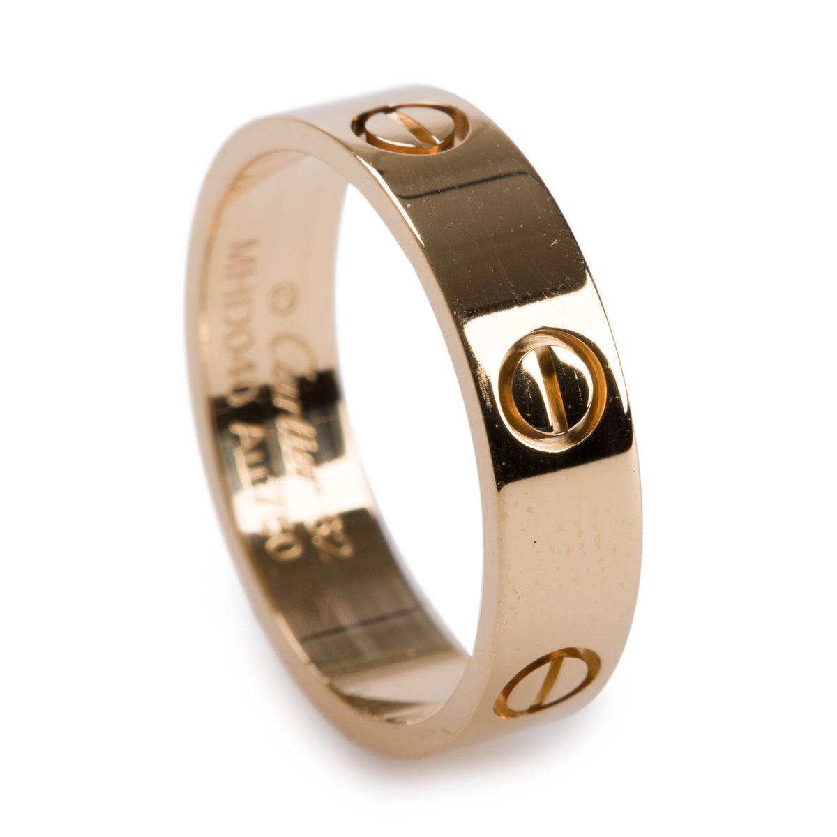 Cartier 18k Yellow Gold 5.5 MM Love Ring, Classic Model, Size 62 10